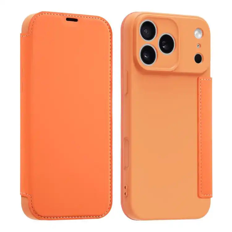 Imitate Liquid Skin Feel Leather Phone Case with Card Slots