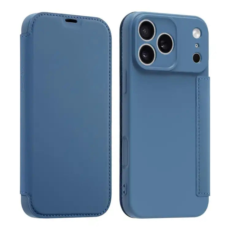 Imitate Liquid Skin Feel Leather Phone Case with Card Slots