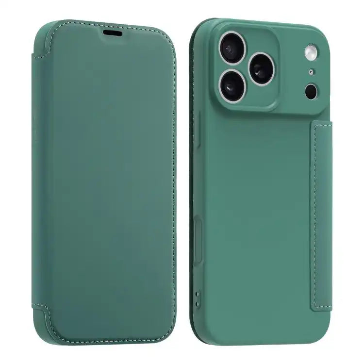 Imitate Liquid Skin Feel Leather Phone Case with Card Slots