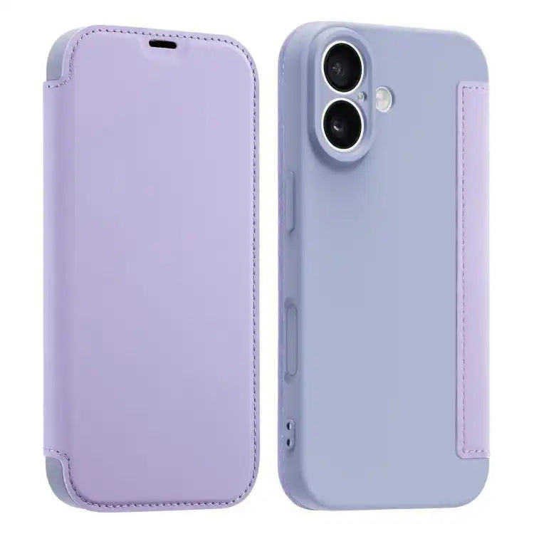 Imitate Liquid Skin Feel Leather Phone Case with Card Slots