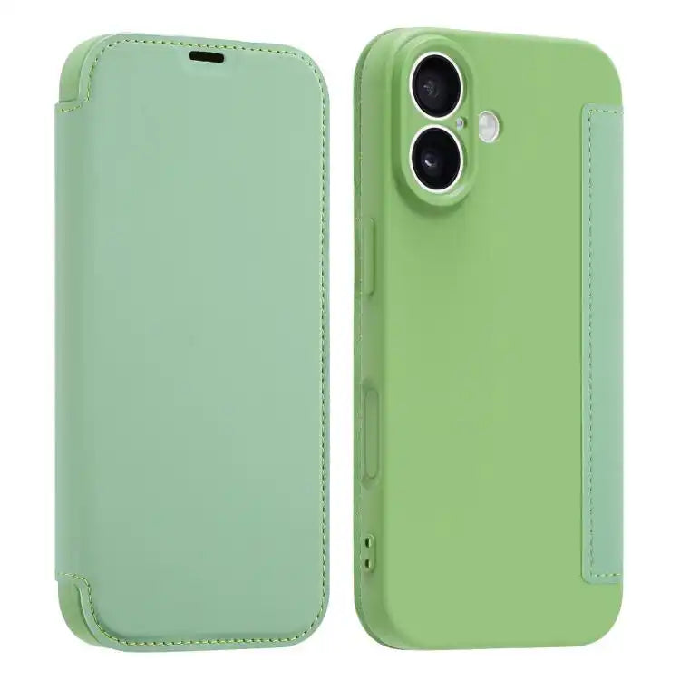 Imitate Liquid Skin Feel Leather Phone Case with Card Slots