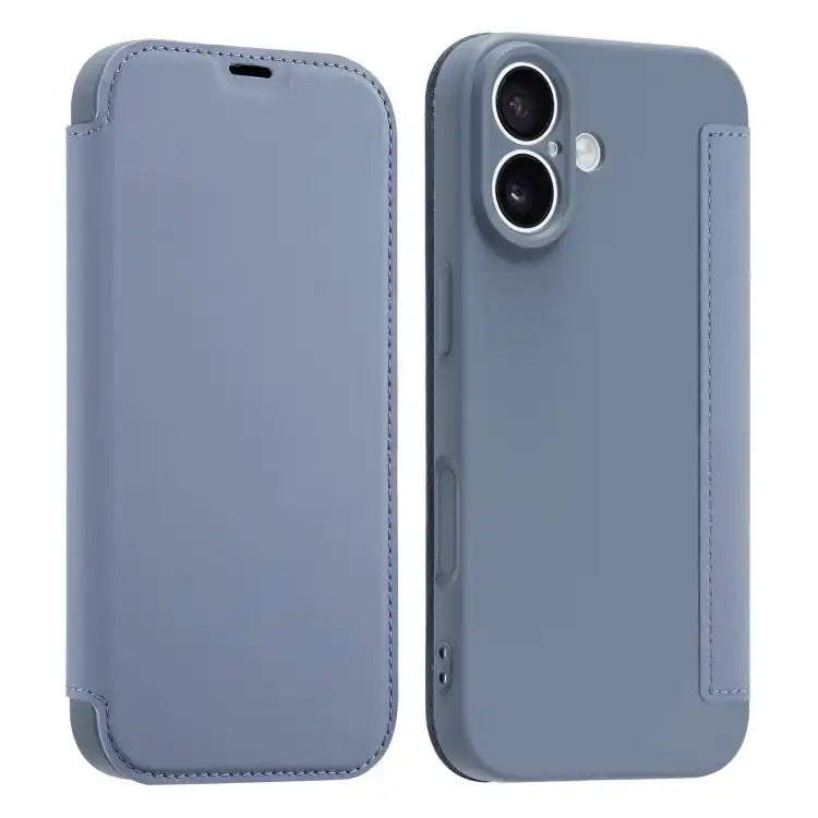 Imitate Liquid Skin Feel Leather Phone Case with Card Slots