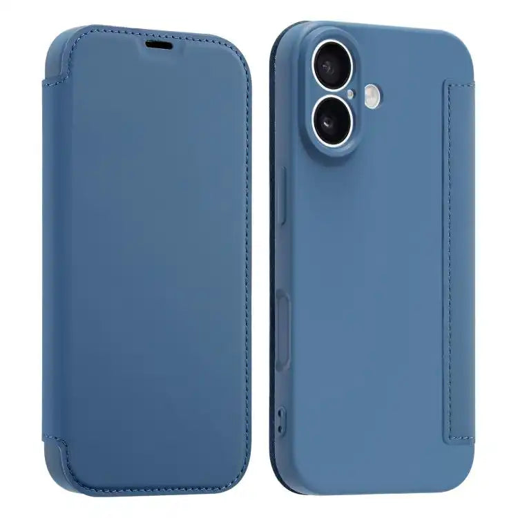 Imitate Liquid Skin Feel Leather Phone Case with Card Slots