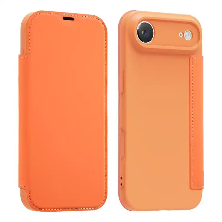 Imitate Liquid Skin Feel Leather Phone Case with Card Slots