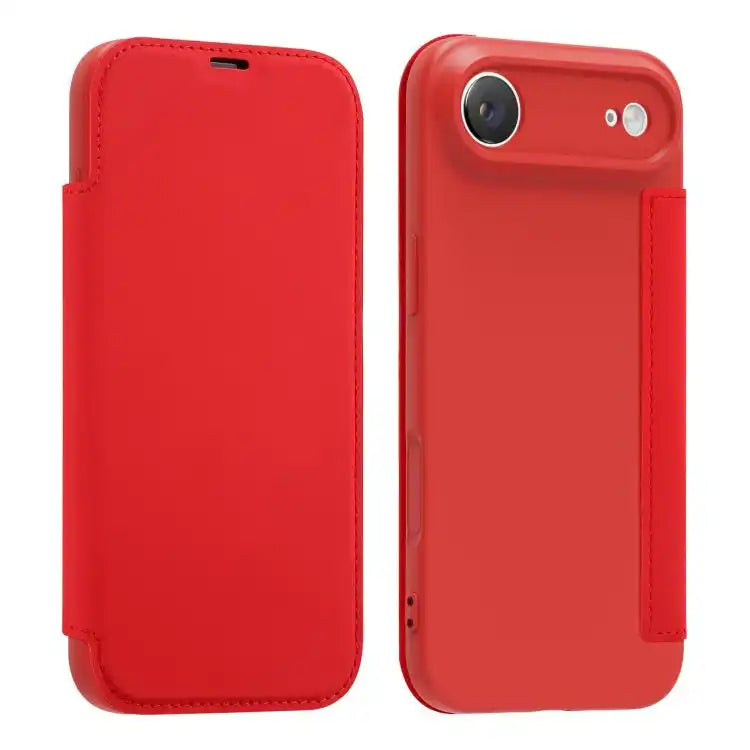Imitate Liquid Skin Feel Leather Phone Case with Card Slots