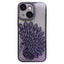 Electroplated TPU Peacock Relief Rhinestone Glitter Phone Case with Lens Film
