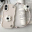 Plush Flower Wavy TPU Phone Case with Lanyard
