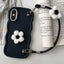 Plush Flower Wavy TPU Phone Case with Lanyard