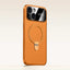 Electroplated PC Cooling Leather Holder MagSafe Phone Case