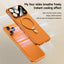 Electroplated PC Cooling Leather Holder MagSafe Phone Case