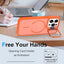 Bright Color Frosted Skin-feel Camera Bracket Magsafe Phone Case