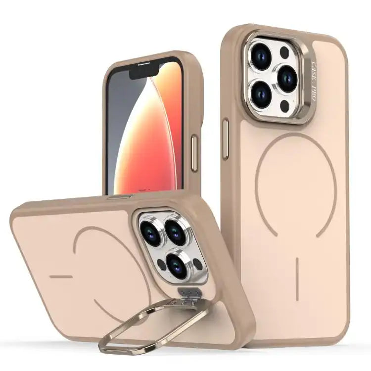 Bright Color Contrast Skin-feel Camera Bracket Magsafe Phone Case