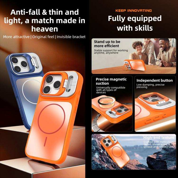 AG Frosted Lens Holder MagSafe Phone Case