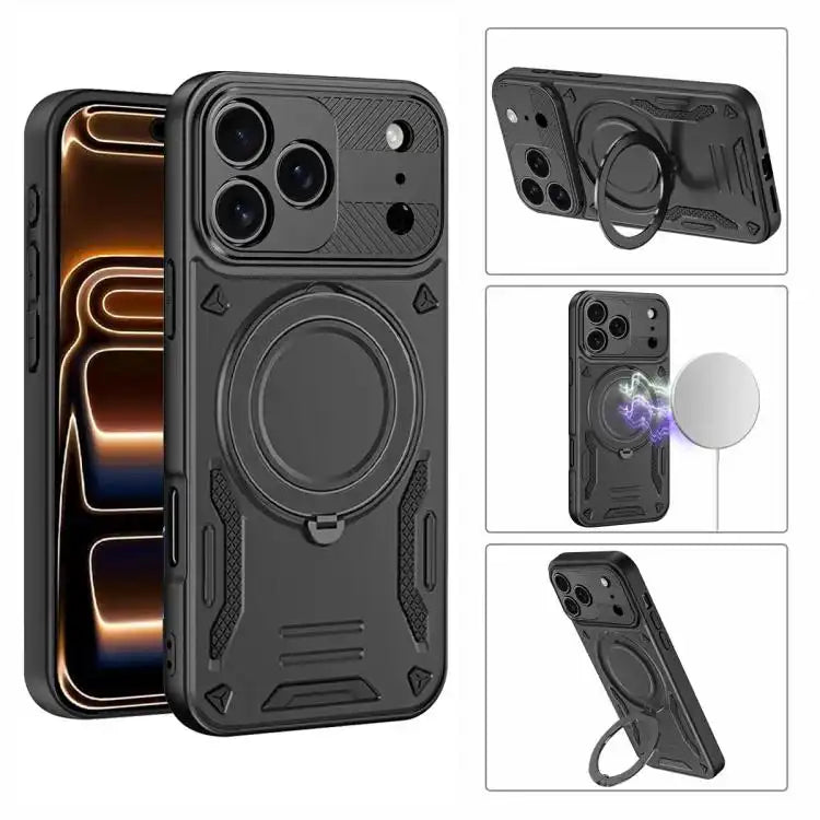 MagSafe 2 in 1 TPU Phone Case with Rotating Holder