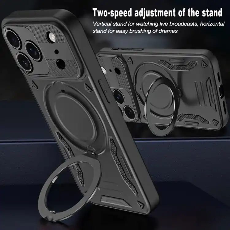 MagSafe 2 in 1 TPU Phone Case with Rotating Holder
