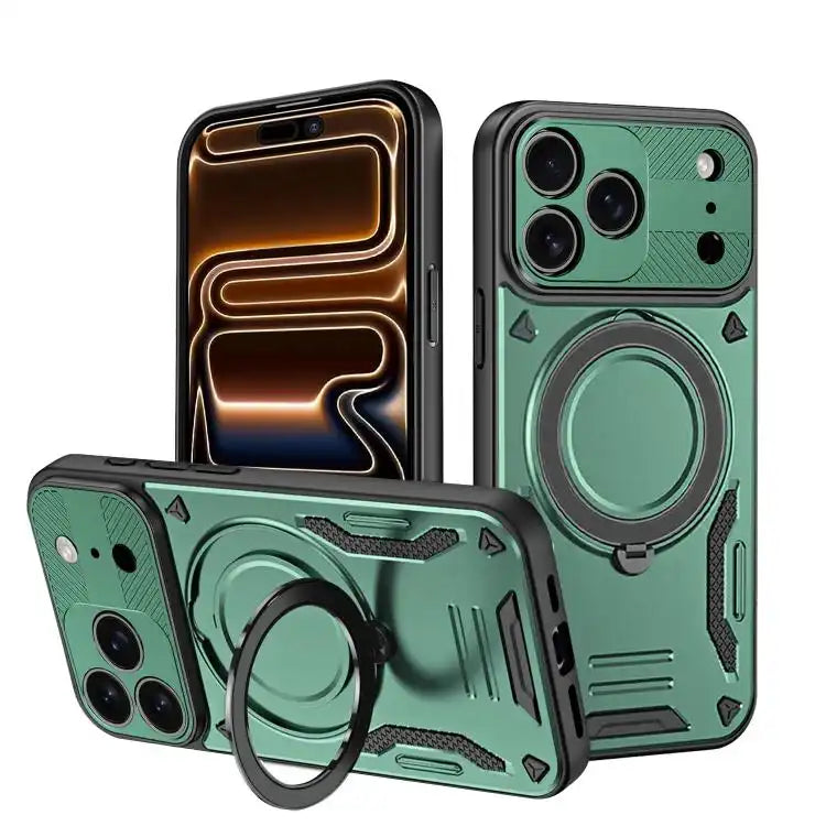 MagSafe 2 in 1 TPU Phone Case with Rotating Holder