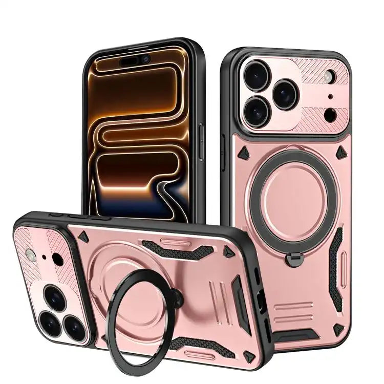 MagSafe 2 in 1 TPU Phone Case with Rotating Holder