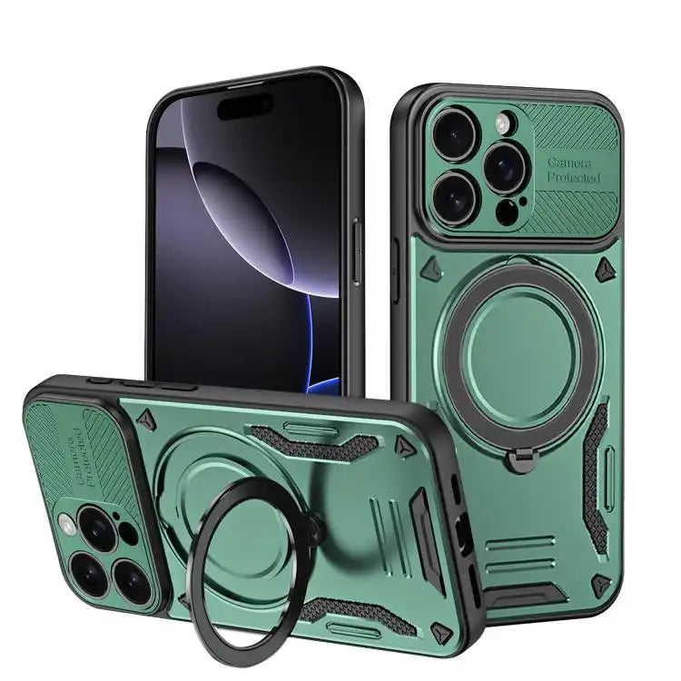 MagSafe 2 in 1 TPU Phone Case with Rotating Holder