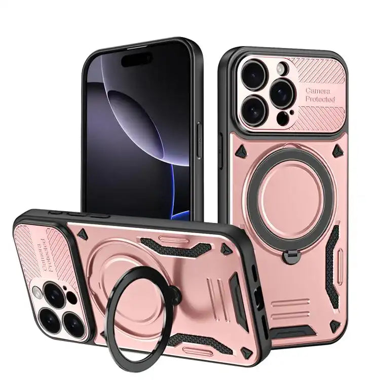 MagSafe 2 in 1 TPU Phone Case with Rotating Holder