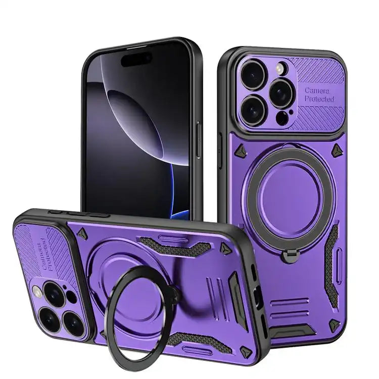 MagSafe 2 in 1 TPU Phone Case with Rotating Holder