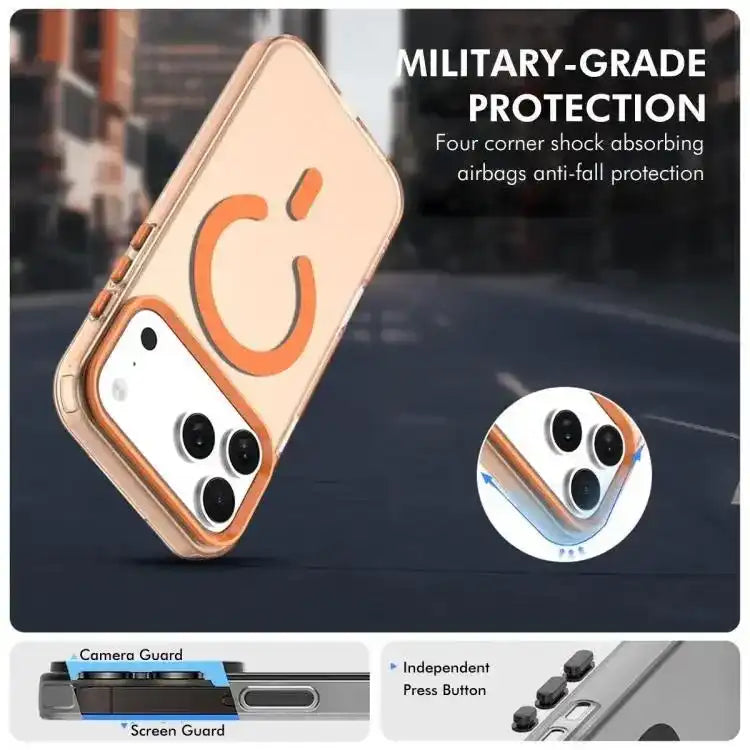 ENKAY Hat-Prince MagSafe Candy Color Phone Case with Thick Adhesive Glass Film ENKAY