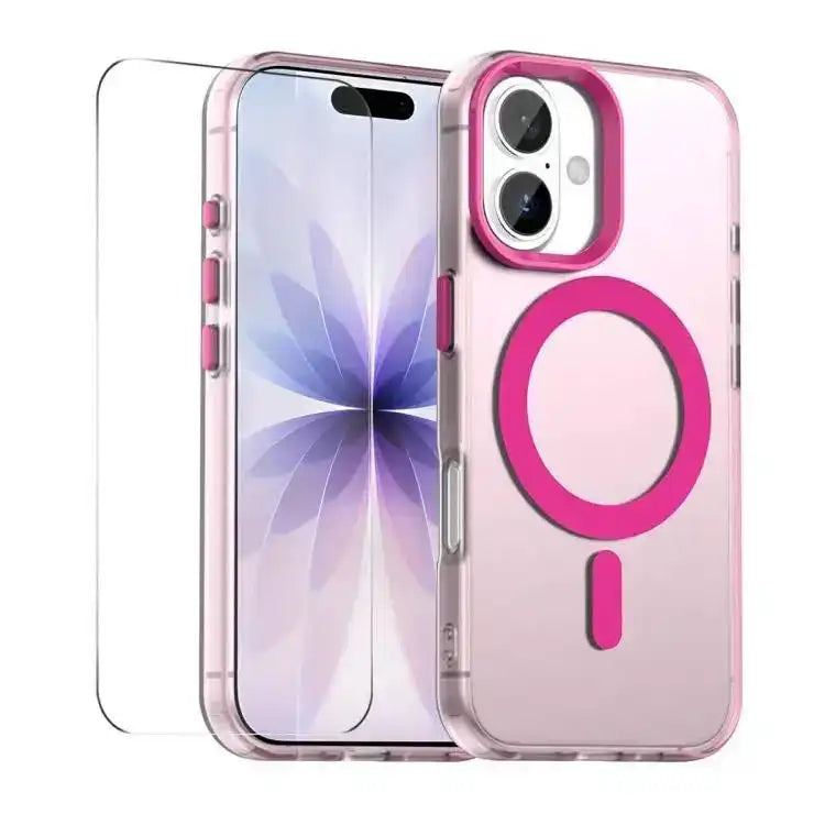 ENKAY Hat-Prince MagSafe Candy Color Phone Case with Thick Adhesive Glass Film ENKAY