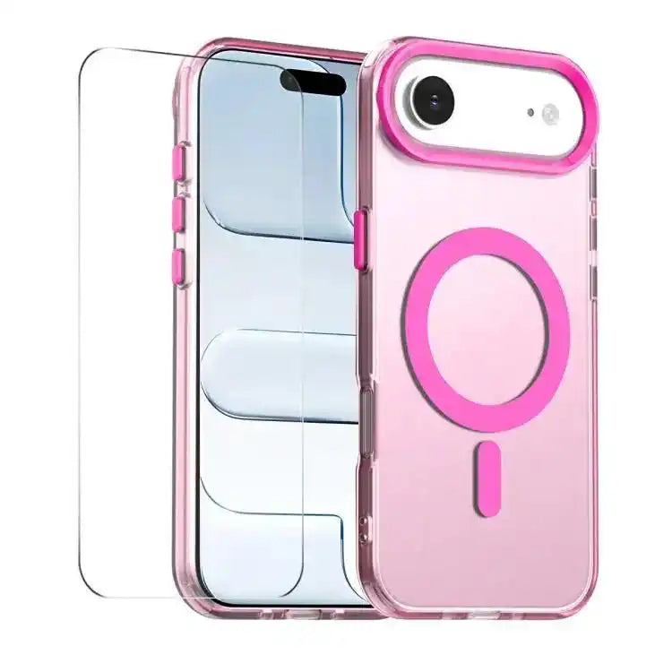 ENKAY Hat-Prince MagSafe Candy Color Phone Case with Thick Adhesive Glass Film ENKAY