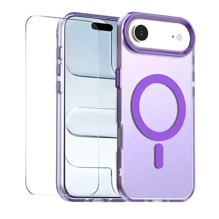 ENKAY Hat-Prince MagSafe Candy Color Phone Case with Thick Adhesive Glass Film ENKAY