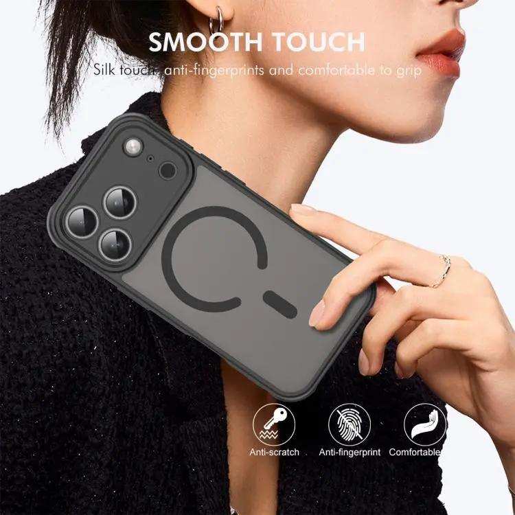 ENKAY Hat-Prince MagSafe Matte Translucent Shockproof Phone Case with Large Arc Edge Film ENKAY