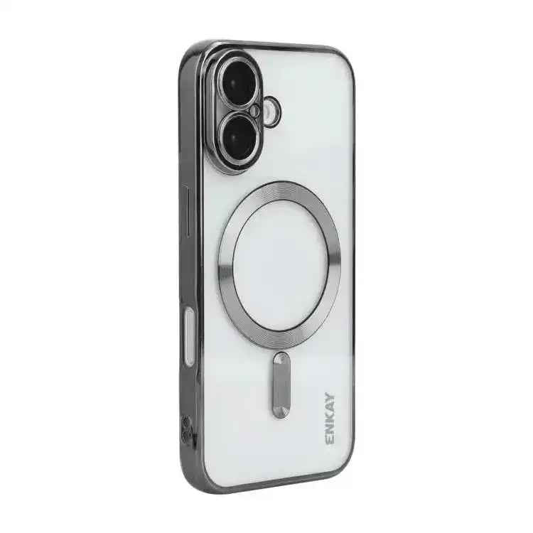 ENKAY Hat-Prince Magsafe Electroplated TPU Clear Shockproof Phone Case