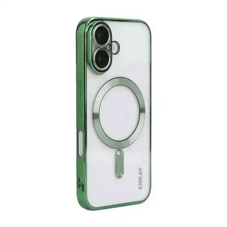 ENKAY Hat-Prince Magsafe Electroplated TPU Clear Shockproof Phone Case