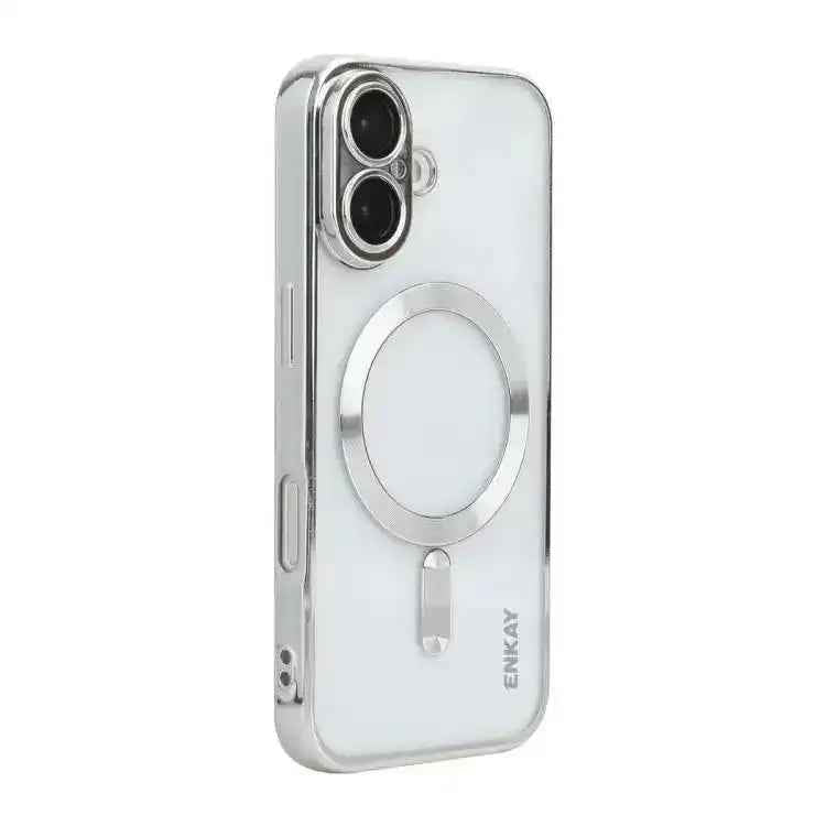 ENKAY Hat-Prince Magsafe Electroplated TPU Clear Shockproof Phone Case