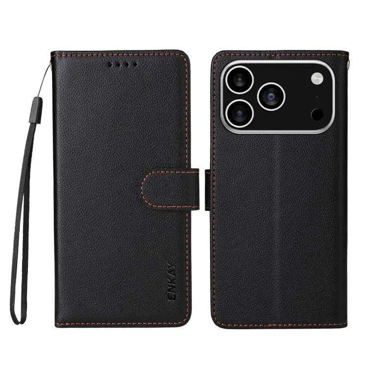 ENKAY RFID Blocking Wallet Kickstand Litchi Texture Leather Phone Case ENKAY