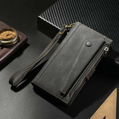 ESEBLE Retro Frosted RFID Flip Leather Phone Case MyMobile