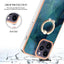 Electroplating Marble Dual-side IMD Phone Case with Ring MyMobile