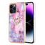 Electroplating Marble Dual-side IMD Phone Case with Ring MyMobile