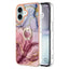 Electroplating Marble Dual-side IMD Phone Case with Ring MyMobile