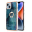 Electroplating Marble Dual-side IMD Phone Case with Ring MyMobile