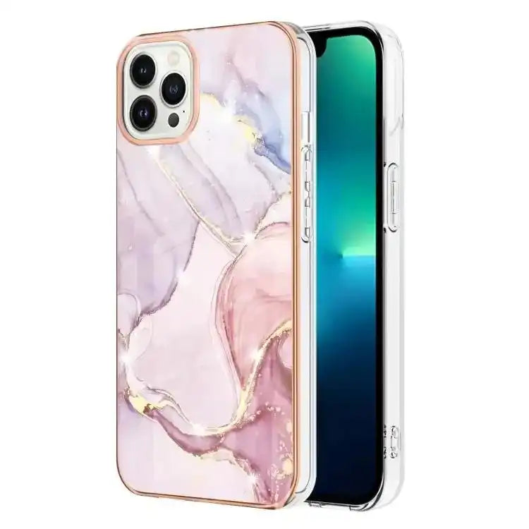 Electroplating Marble Pattern Dual-side IMD TPU Shockproof Phone Case MyMobile