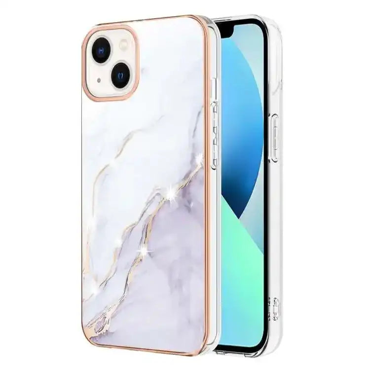 Electroplating Marble Pattern Dual-side IMD TPU Shockproof Phone Case MyMobile