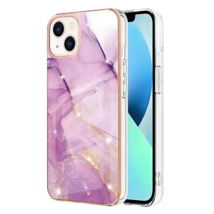 Electroplating Marble Pattern Dual-side IMD TPU Shockproof Phone Case MyMobile