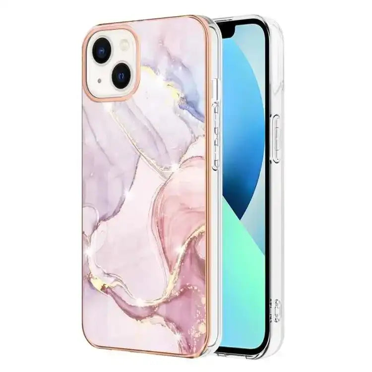 Electroplating Marble Pattern Dual-side IMD TPU Shockproof Phone Case MyMobile