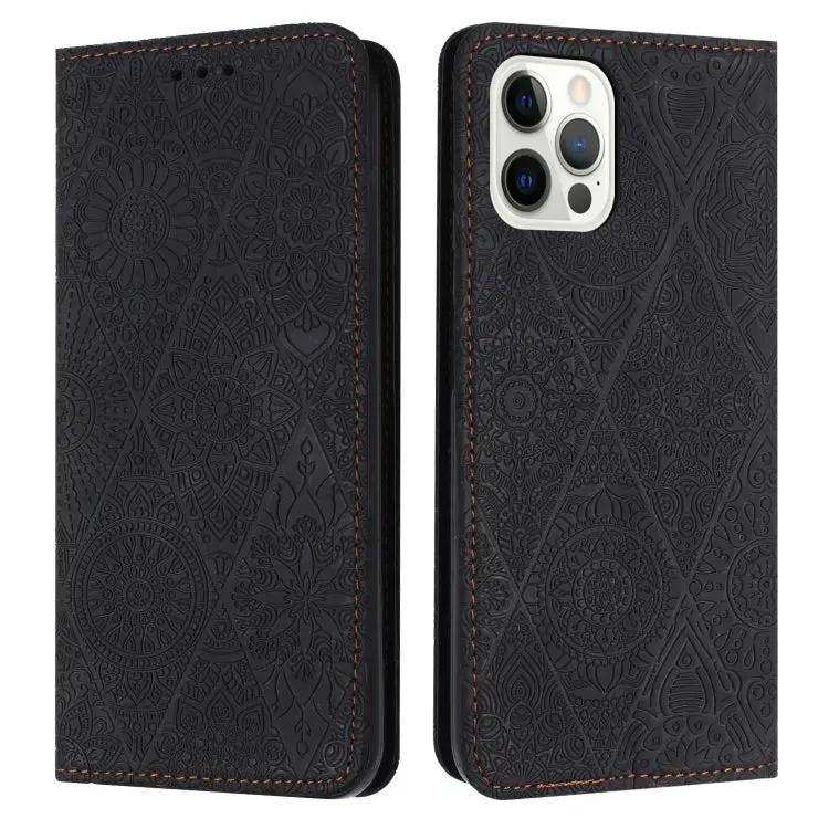 Ethnic Embossed Adsorption Leather Phone Case MyMobile