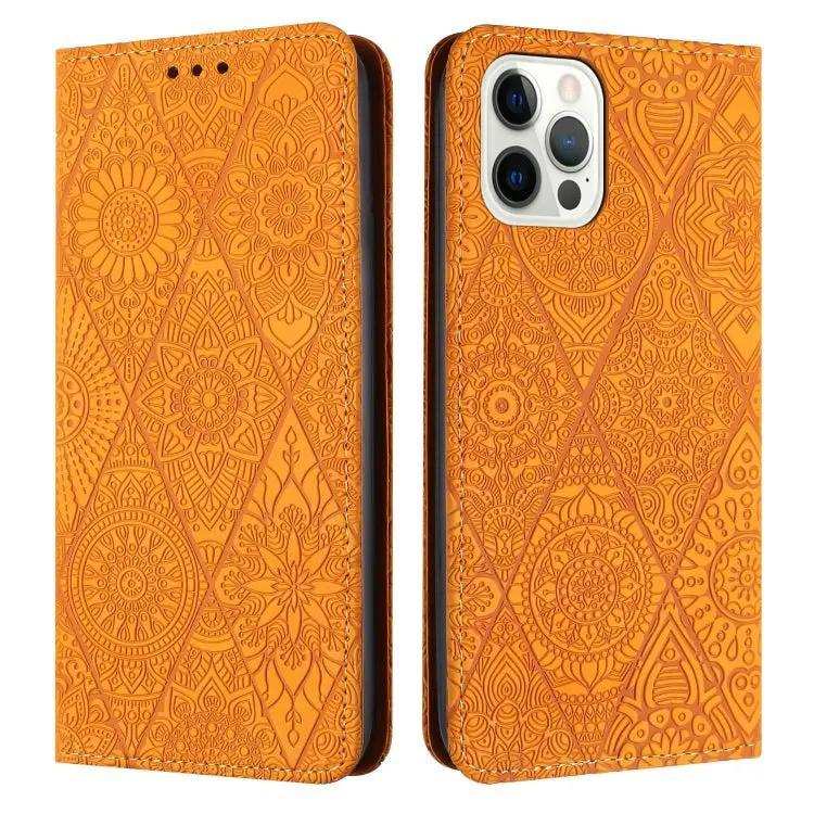 Ethnic Embossed Adsorption Leather Phone Case MyMobile