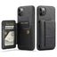 Fierre Shann Oil Wax Cow Leather Card Holder Back Phone Case