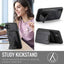 Fierre Shann Oil Wax Cow Leather Card Holder Back Phone Case