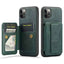 Fierre Shann Oil Wax Cow Leather Card Holder Back Phone Case