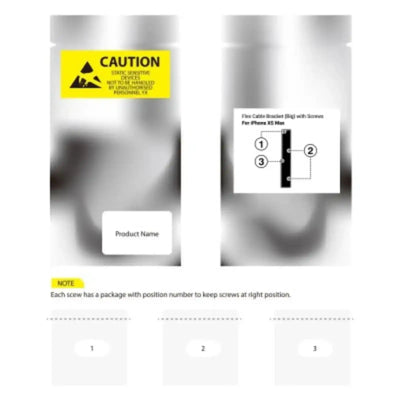 Flex Cable Bracket Big with Screws for iPhone XS Max Solution