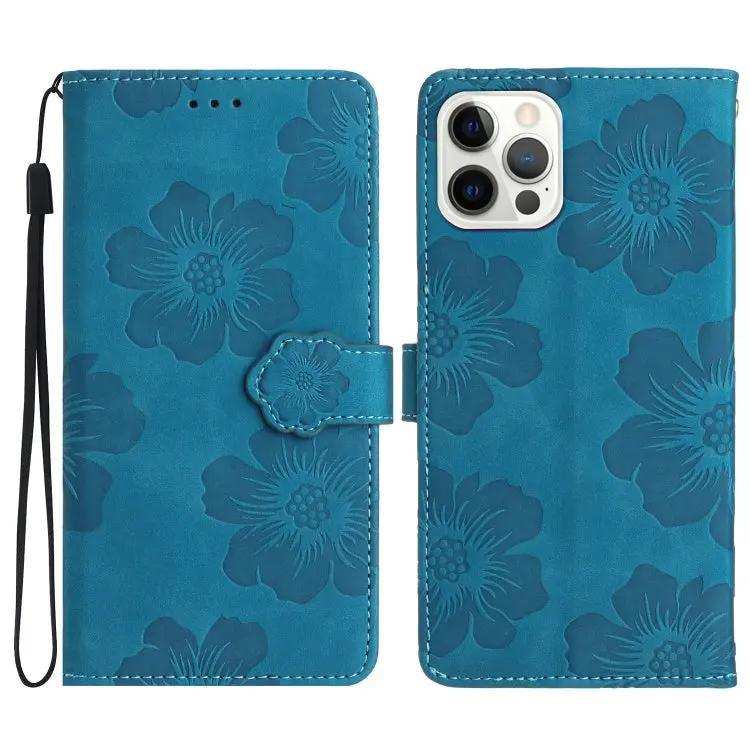 Flower Embossing Pattern Leather Phone Case MyMobile
