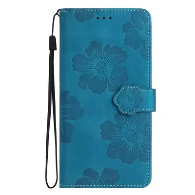 Flower Embossing Pattern Leather Phone Case MyMobile
